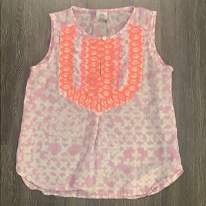 Crew cuts girls pink floral tank